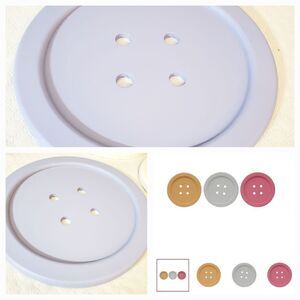 Blue Button Wall Decor